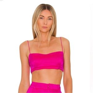 NWT Hot pink crop top by retrofete